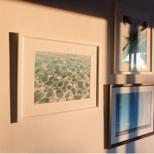 Caribbean Water Pattern and Texture Photography Poster