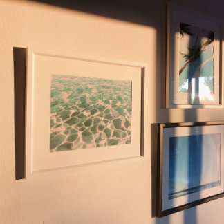 Caribbean Water Pattern and Texture Photography Poster