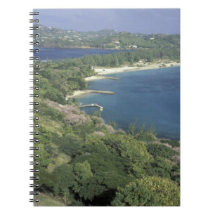 Caribbean, West Indies, St. Lucia. View of Notebook