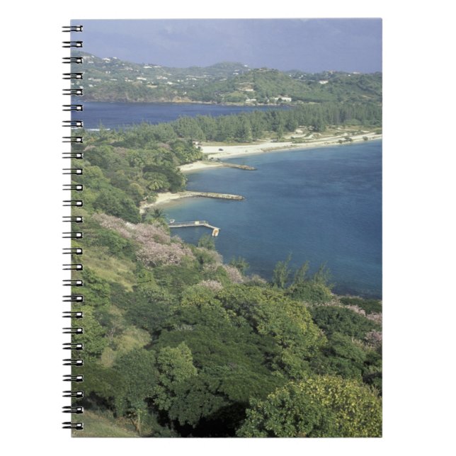 Caribbean, West Indies, St. Lucia. View of Notebook (Front)