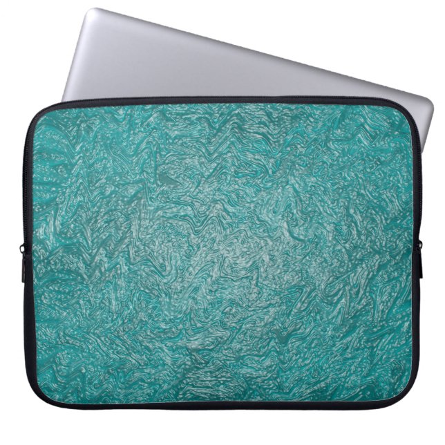 Caribbean wild waters..... laptop sleeve (Front)