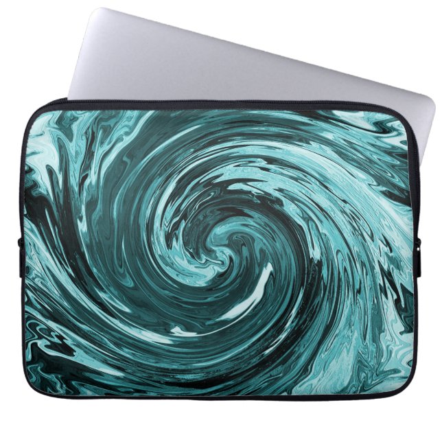 Caribbean wild waters..... laptop sleeve (Front)