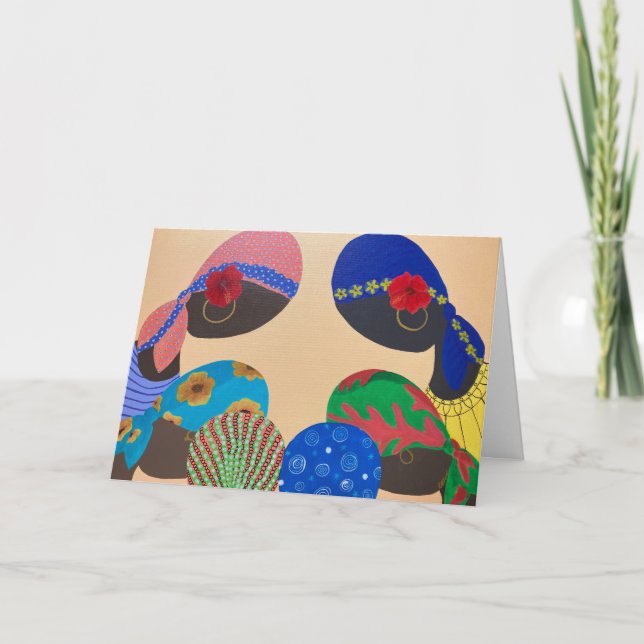 Caribbean Women All occasion Card (Front)