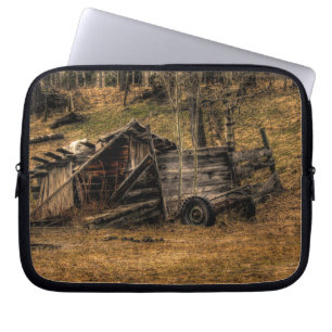 Cariboo Rustic Shed Ranch Farm Mousemat Design Laptop Sleeve