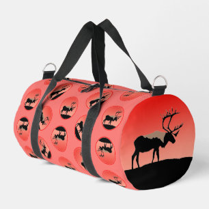 Caribou at Sunset  - Original Wildlife Art Duffle Bag