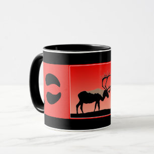 Caribou at Sunset  - Original Wildlife Art Mug