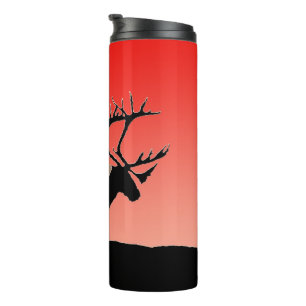 Caribou at Sunset  - Original Wildlife Art Thermal Tumbler