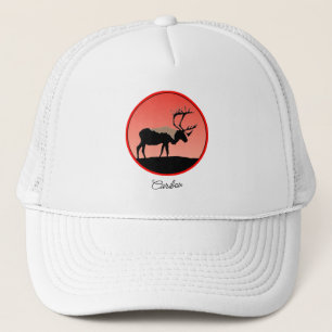 Caribou at Sunset - Original Wildlife Art Trucker Hat