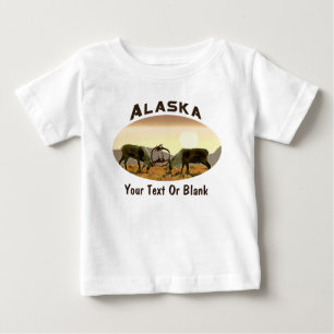 Caribou Duel - Alaska Baby T-Shirt