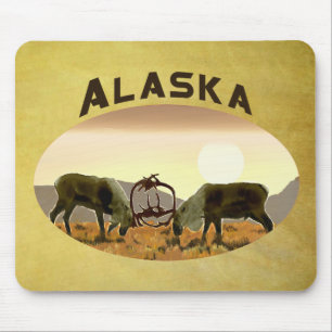 Caribou Duel - Alaska Mouse Mat