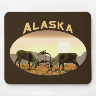 Caribou Duel - Alaska Mouse Mat