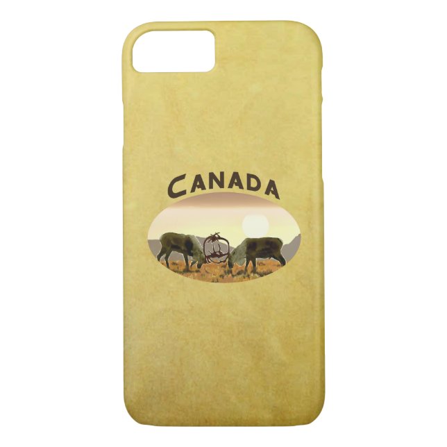 Caribou Duel - Canada Case-Mate iPhone Case (Back)