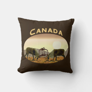 Caribou Duel - Canada Cushion