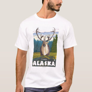 Caribou in the Wild - Curry, Alaska T-Shirt