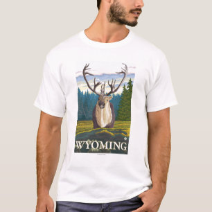 Caribou in the Wild - Wyoming T-Shirt