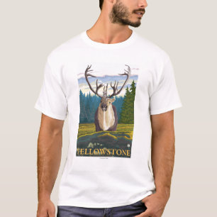 Caribou in the Wild - Yellowstone National T-Shirt