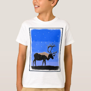 Caribou in Winter - Original Wildlife Art T-Shirt