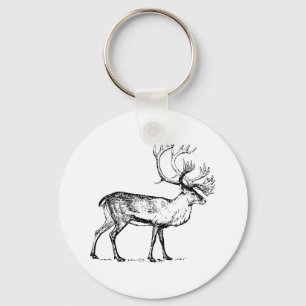 Caribou Key Ring