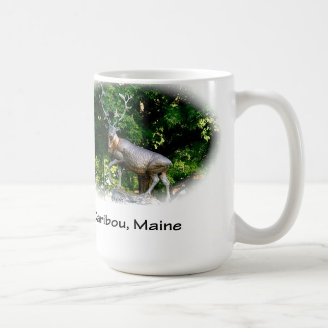 Caribou, Maine - Bronze Caribou Coffee Mug (Right)
