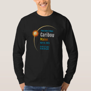 Caribou Maine ME Total Solar Eclipse 2024 1 T-Shirt
