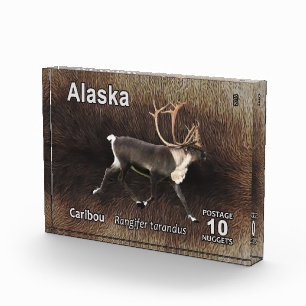 Caribou (Reindeer) - Alaska Postage Photo Block