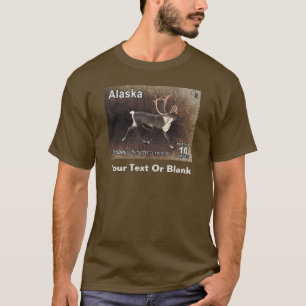 Caribou (Reindeer) - Alaska Postage T-Shirt