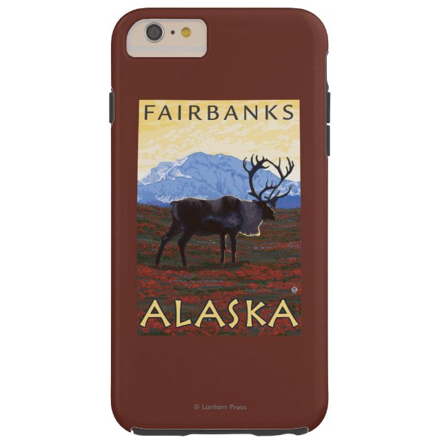 Caribou Scene - Fairbanks, Alaska Case-Mate iPhone Case (Back)