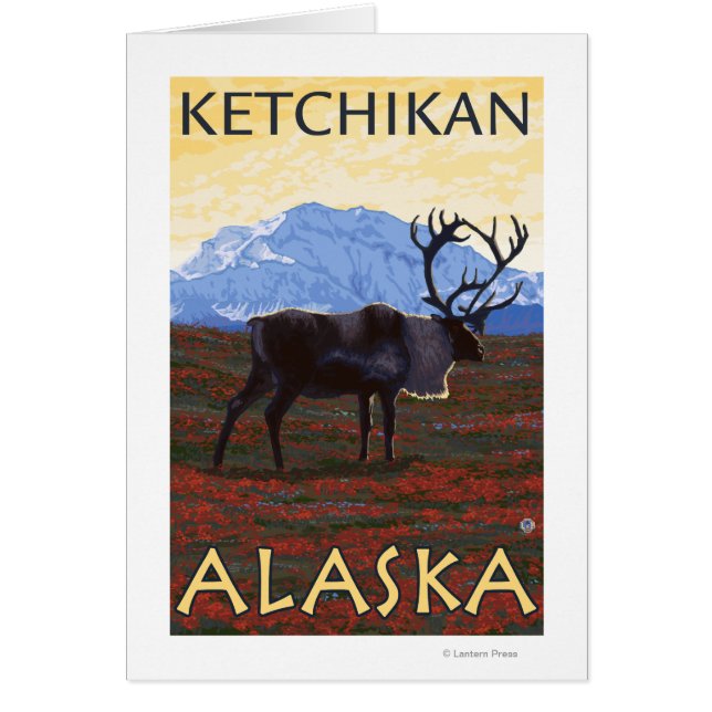 Caribou Scene - Ketchikan, Alaska (Front)