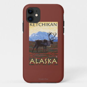 Caribou Scene - Ketchikan, Alaska iPhone 11 Case