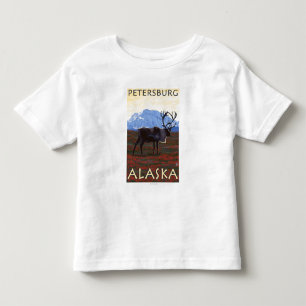 Caribou Scene - Petersburg, Alaska Toddler T-Shirt