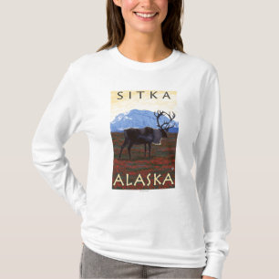 Caribou Scene - Sitka, Alaska T-Shirt