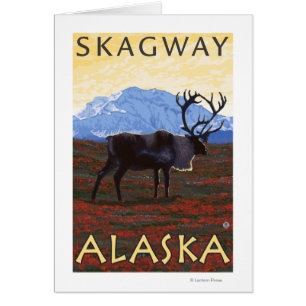Caribou Scene - Skagway, Alaska