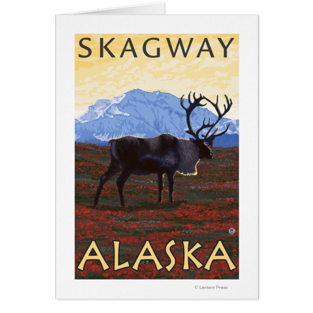 Caribou Scene - Skagway, Alaska (Front)