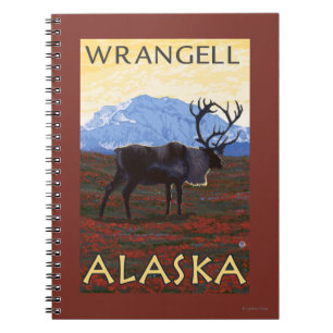 Caribou Scene - Wrangell, Alaska Notebook