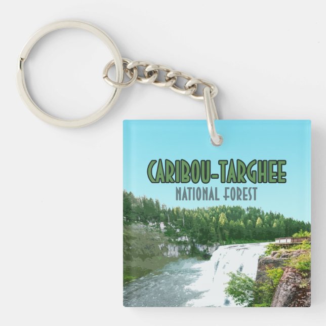 Caribou Targhee National Forest Idaho Key Ring (Front)