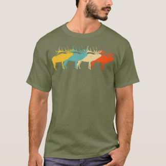 Caribou Vintage Retro Stag Doe Deer Lover 60s T-Shirt