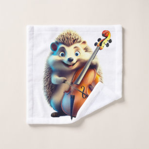 Caricature, Cartoon, Illustration  A musical  Bath Towel Set