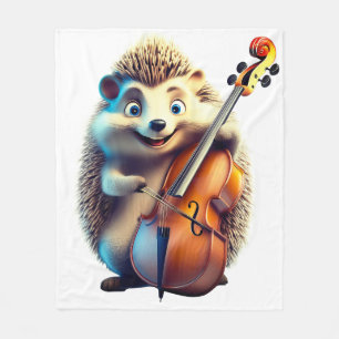 Caricature, Cartoon, Illustration A musical Fleece Blanket