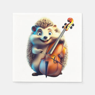 Caricature, Cartoon, Illustration  A musical  Napkin