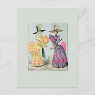 Caricature Fashions ~ Postcard / Invitations