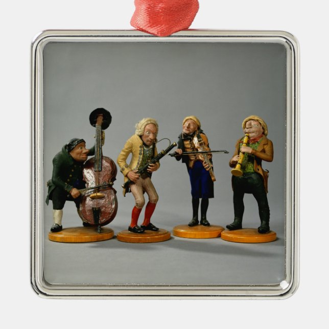 Caricature figurines of musicians metal tree decoration (Front)