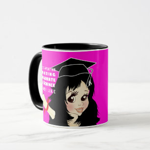 Caricature GRADUATE Gift Female Indian Girl Mug
