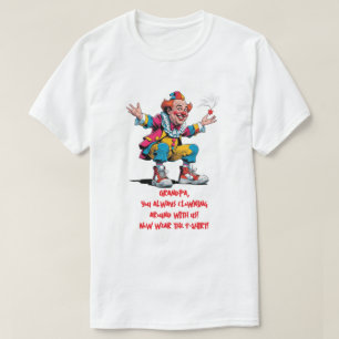Caricature Grandpa clowning around T-Shirt