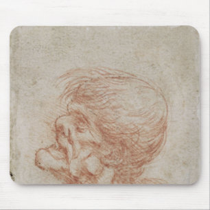 Caricature Head Study of an Old Man, c.1500-05 Mouse Mat