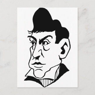Caricature Marquis de Lafayette Postcard