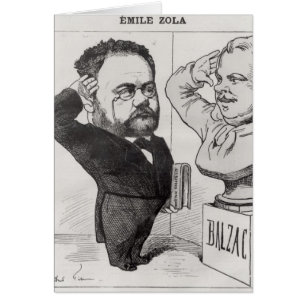 Caricature of Emile Zola