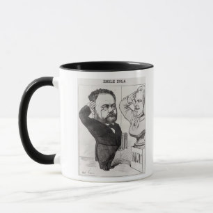 Caricature of Emile Zola Mug