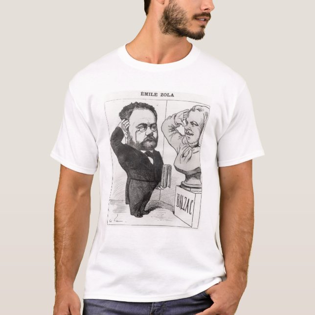 Caricature of Emile Zola T-Shirt (Front)