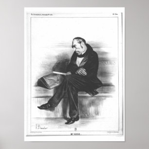 Caricature of Francois Guizot , 'La Poster