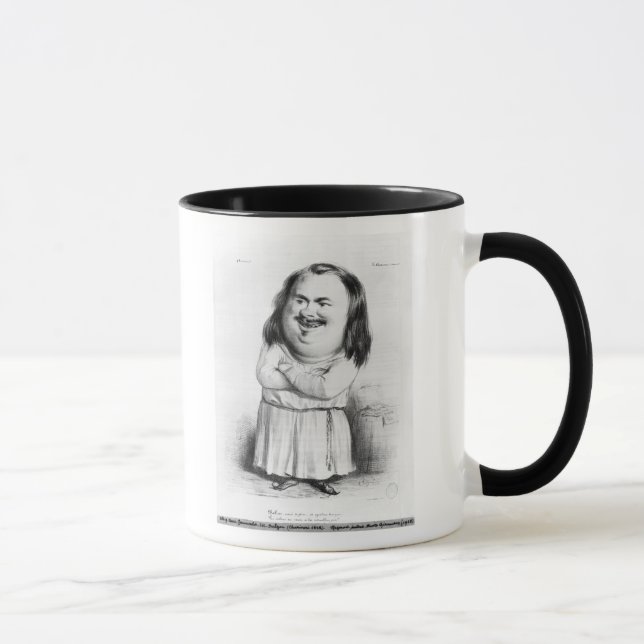 Caricature of Honore de Balzac Mug (Right)